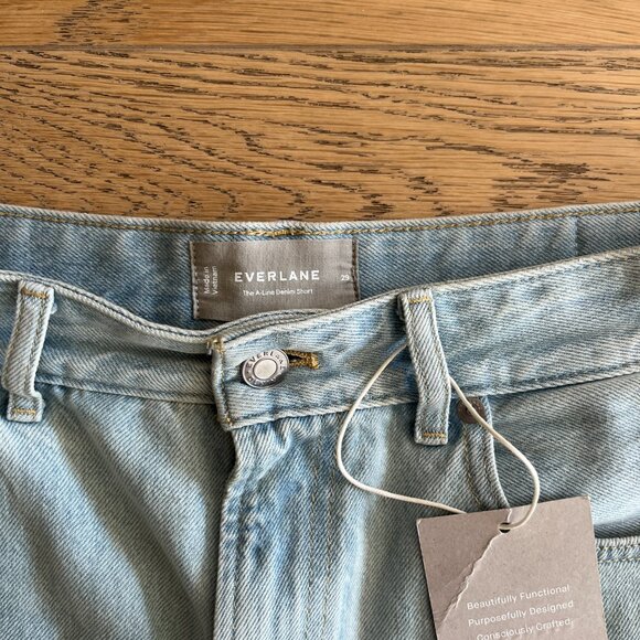 Everlane A-Line Denim Shorts - Picture 2 of 4